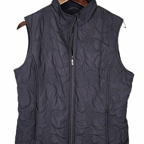 Pendleton Womens Quilted Vest Large Black Polyester Made In China - Picture 7 of 9